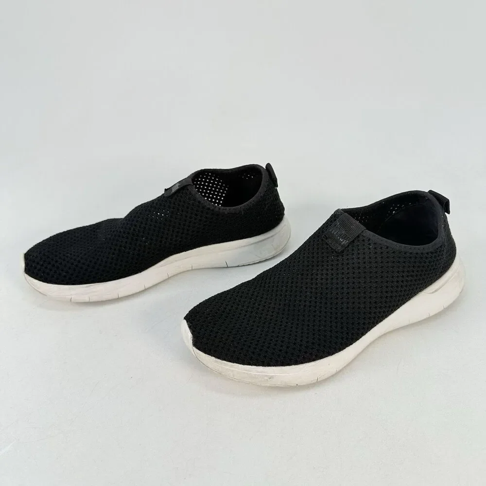 Fitflop Women’s Airmesh Slip On Sneaker Shoes Size 8 Black